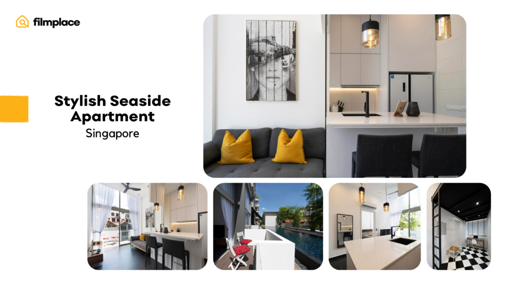 Filmplace listing 13241 Stylish Seaside Apartment in Singapore photo collage